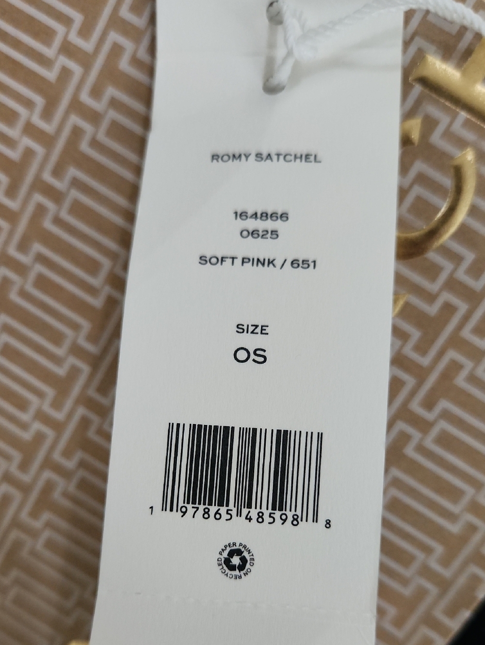 Tory Burch Romy Tote Satchel In Soft Pink - Picture 9 of 13